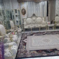 مبل 9 نفره سلطنتی و میز تلویزیون