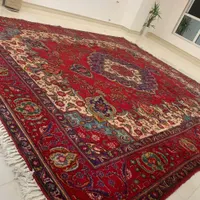فرش دست بافت ۱۲ متری قرمز