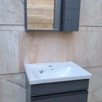 روشویی کابینتی تمام pvcست کامل تولیدی|لوازم سرویس بهداشتی|یزد, |دیوار