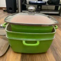 سرویس ۶ پارچه قابلمه گرانیت نو استفاده نشده