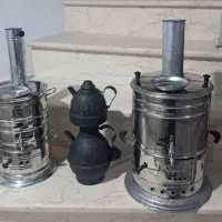 سماور ذغالی تولیدی بورالان  آدم پیرا