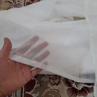 پرده ی حریر ساده پلیسه مخصوص آشپزخانه و اتاق|پرده، رانر، رومیزی|سرپل ذهاب, |دیوار