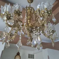 لوستر  برنز یک عدد|لوستر و چراغ آویز|قزوین, |دیوار