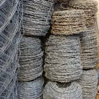 تولید و نصب تور حصاری فنس سیم خاردار گابیون پایه|مصالح و تجهیزات ساختمان|بیرجند, |دیوار