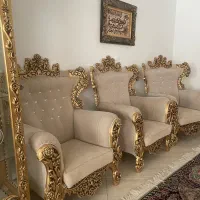 مبل سلطنتی ۷ نفره و نهار خوری۶ نفره و بوفه و ساعت|مبلمان خانگی و میز عسلی|سنندج, |دیوار