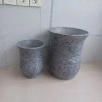 گلدان سفالی|گل و گیاه طبیعی|رشت, شهرک صبا|دیوار