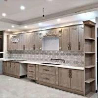 کابینت آماده تمام چوب بازه ی رنگ متنوع54P