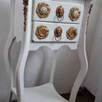 میز تلفن چوبی