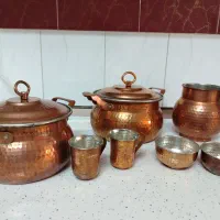 ظروف مسی. قابلمه مسی. پارچ. پیاله