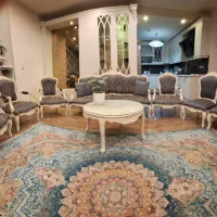 مبل استیل ۹ نفره به همراه جلو مبلی ها|مبلمان خانگی و میز عسلی|مشهد, امیریه|دیوار