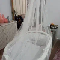 گهواره کنارتخت نوزادو تخت خواب تا۷..۸سالگی|اسباب و اثاث بچه|قرچک, شهرک گلها|دیوار