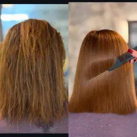 مدل کراتین پروتین بوتاکس موهای آسیب دیده