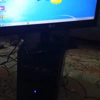 کیس گیمینگ به همراه مانیتور و کیبورد و موس