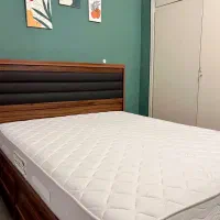 تخت‌خواب دو نفره ۱۶۰×۲۰۰ با کشو و باکس + تشک رویا|تخت و سرویس خواب|گرگان, |دیوار