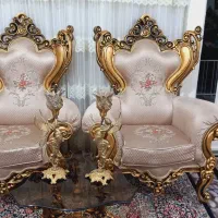 مبلمان استیل سلطنتی ۹نفره*میز غذاخوری۶نفره*