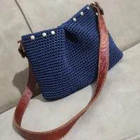 کیف مکرومه دستبافت|کیف، کفش، کمربند|شیراز, میانرود|دیوار