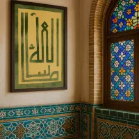 تابلو کالیگرافی نفیس مخمل