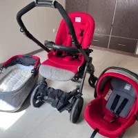 ست کامل کالسکه سه‌تکه Peg Perego+همراه لوازم کامل|کالسکه و لوازم جانبی|شیراز, کوی قضات|دیوار