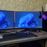سیستم کامپیوتر pc کامل حرفه‌ای گیمینگ به شرط نویی