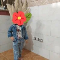 کت شلوار لی دخترونه با کراپ مناسب سه تا جهارساله