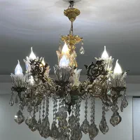 لوستر برنج ۶شاخه ۱۲شعله