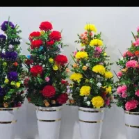 گل و گلدان مصنوعی قد ۸۰
