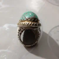 فروش یک عدد انگشتر فیروزه درشت دورطلا|جواهرات|گرگان, |دیوار