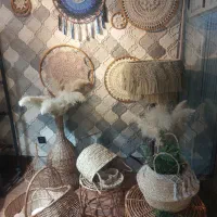 کلبه حصیری از دکور تا وسایل کاربردی|صنایع دستی و سایر لوازم تزئینی|قم, باجک دو|دیوار