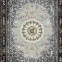 فرش 12متری700شانه/ نو نو رنگ خاکستری روشن