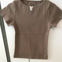 تیشرت یقه قایقی پنبه کبریتی|لباس|قم, بلوار امین و ساحلی|دیوار