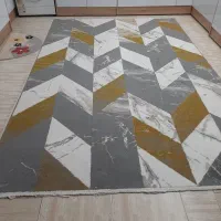 گلیم آشپزخانه رنگ طوسی وسفید