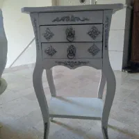میز تلفن چوبی