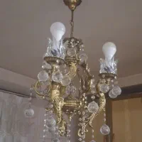 لوستر ۳ شاخه برنز  طرح فرشته