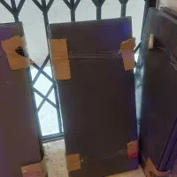 قفسه فلزی و شلف چوبی