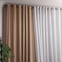 پرده کتان پانچی سالنی|پرده، رانر، رومیزی|فردیس, سرحدی|دیوار