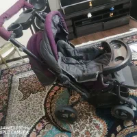 کالسکه دلیجان رنگ طوسی و بنفش