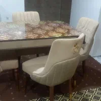 یک میز نهارخوری تر تمیز سلام چوپ روس و سالم|میز و صندلی غذاخوری|بانه, |دیوار