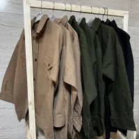 شومیز کتان زاپ دار قد ۷۰ (ته بار عمده)