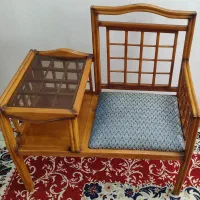 میز تلفن چوبی