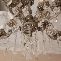 لوستر ۵ شاخه ۱۰ شعله و ۳ شاخه ۶ شعله تمام برنز|لوستر و چراغ آویز|تهران, خانی آباد نو شمالی|دیوار