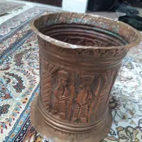 سطل مسی با قلم کاری هخامنش|کلکسیون اشیاء عتیقه|تهران, افسریه|دیوار