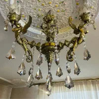 لوستر سه شاخه ی برنجی طرح پری