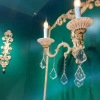 لوستر ۵ شعله و دیوار کوب ۲ شعله|لوستر و چراغ آویز|فشاپویه, |دیوار