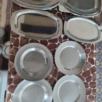 سینی و بشقاب استیل