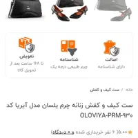 ست کیف و کفش چرم یلسان مدل آیریا|کیف، کفش، کمربند|اصفهان, ارغوانیه|دیوار