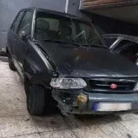 پراید تصادفی روشن حرکت بیمه ۸ ماه