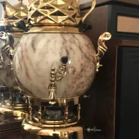 سماور و قوری طرح سنگ ترموکوبل دار گازی