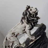 مجسمه شیر|مجسمه، تندیس، ماکت|قم, زنبیل آباد|دیوار