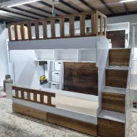 تخت دوطبقه ام دی اف مدل نوین/ چک