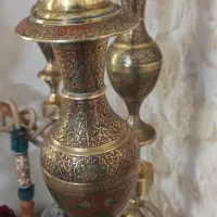 قلیان قلیون عربی برنجی با کوزه یخ . سنگین|کلکسیون و سرگرمی|هشتگرد, شهرک بعثت|دیوار